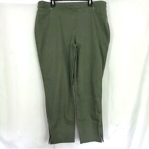 Chico's Girlfriend Pull-On Ankle-Zip Jeans NWT Size XL 16